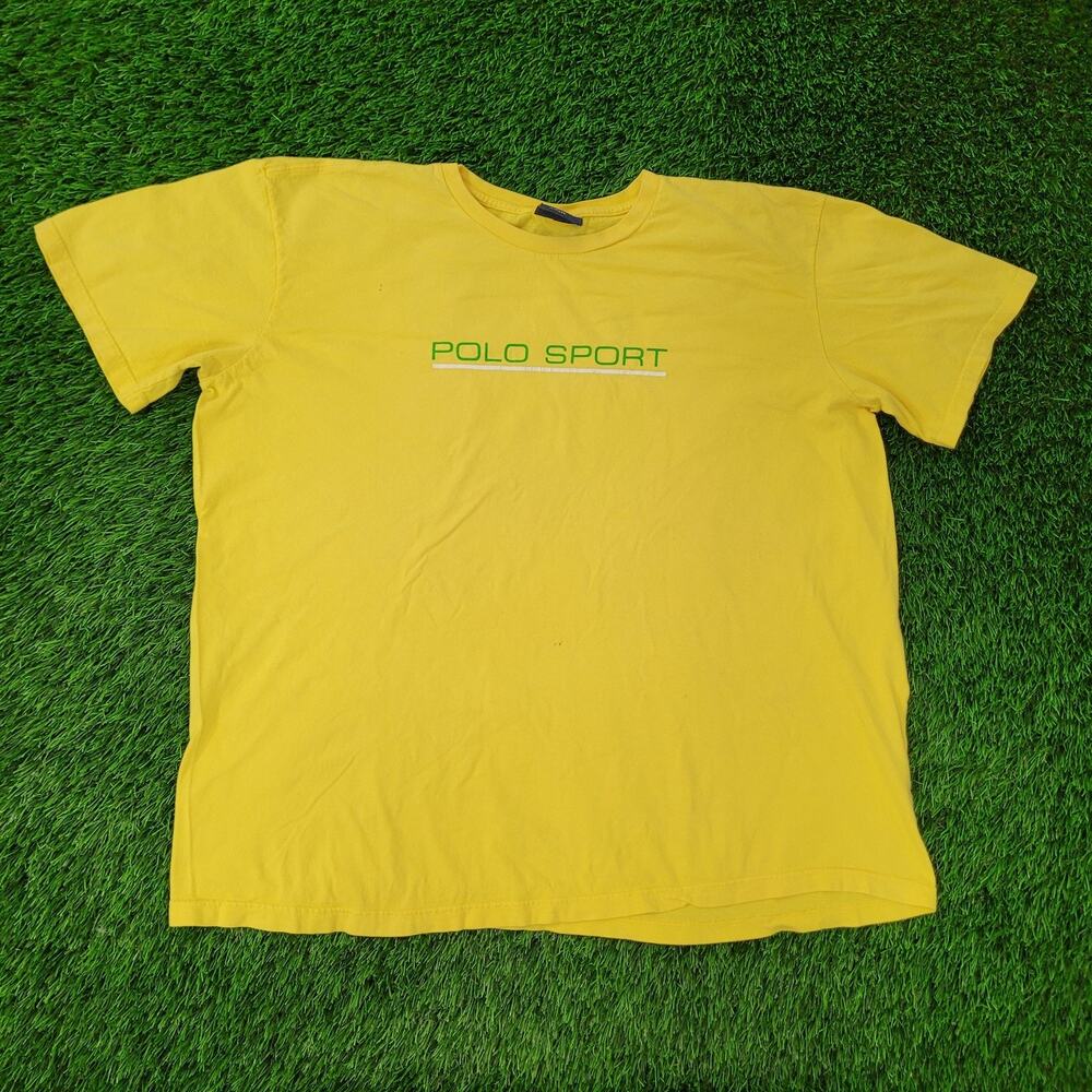 Vintage Y2K Ralph Lauren POLO Sport Shirt 2XL 27x27 Crop Baggy